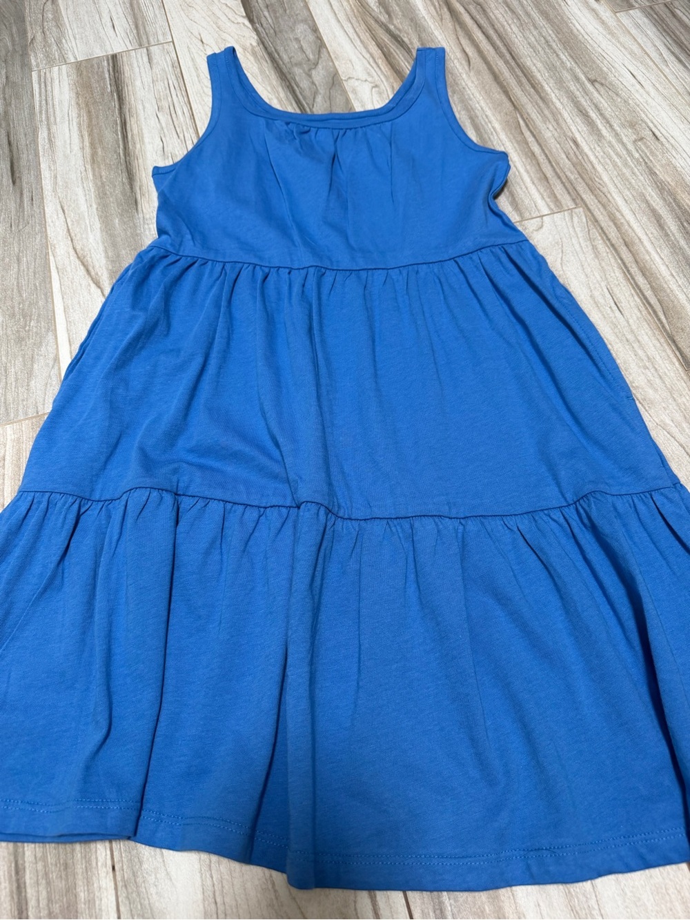 Old Navy Royal Blue Tiered Tank Dress for Girls
